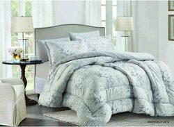 Elite Home 6-Piece Microfiber Comforter Set, 1 Comforter + 2 Pillow Covers + 2 Pillow Shams + 1 Fitted Sheet, King, Grey-E-71