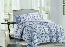 Elite Home 6-Piece Microfiber Comforter Set, 1 Comforter + 2 Pillow Covers + 2 Pillow Shams + 1 Fitted Sheet, King, Snow White-E-67