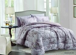 Elite Home 6-Piece Microfiber Comforter Set, 1 Comforter + 2 Pillow Covers + 2 Pillow Shams + 1 Fitted Sheet, King, Camel-E-60