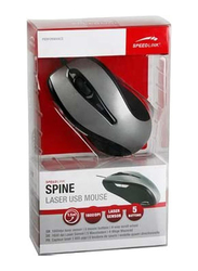Speedlink Spine Wired Optical Mouse, Silver/Black
