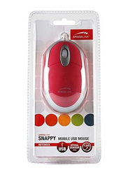 Speedlink Snappy Mobile Wired Optical Mouse, SL-6141-SPI, Pink