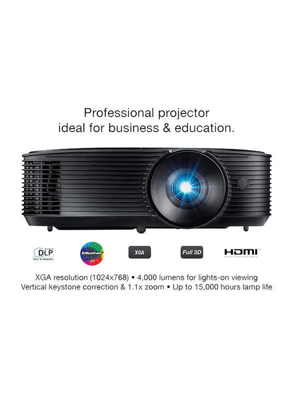 Optoma X400LVe XGA Professional Projector, 4000 Lumens, Black