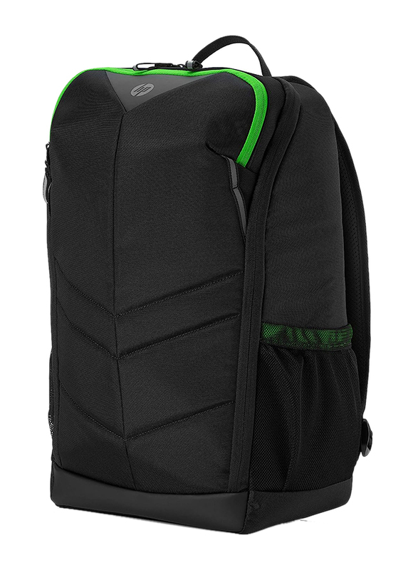 HP Pavilion 15.6 Inch 400 Gaming Backpack Laptop Bag, Black/Green