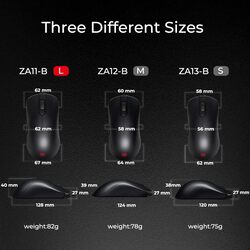 OWIE Benq Fk1+ B Gaming Mouse For Esports Extra Large, Symmetrical Design, Matte Black Edition, 128 X 62 X 38 Mm Extra Large