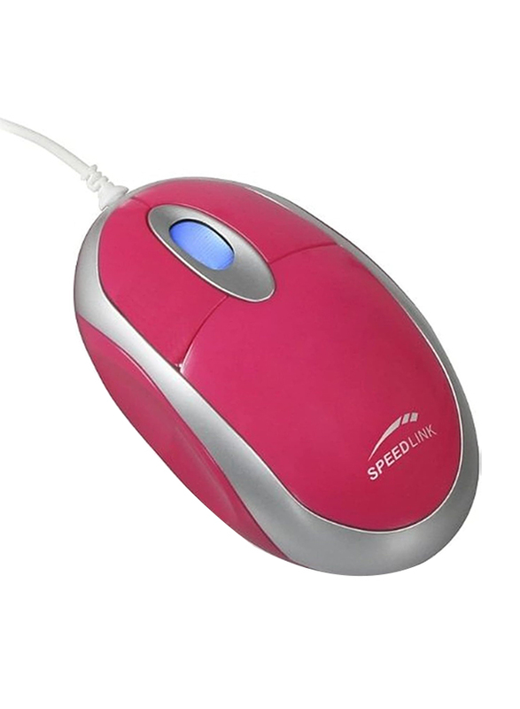 Speedlink Snappy Mobile Wired Optical Mouse, SL-6141-SPI, Pink