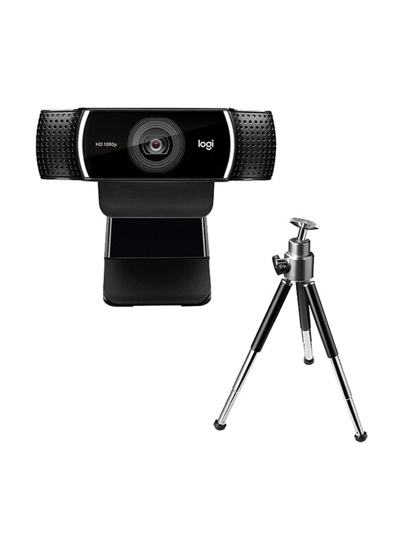 Logitech C922 Pro Stream Webcam HD 1080p, Black