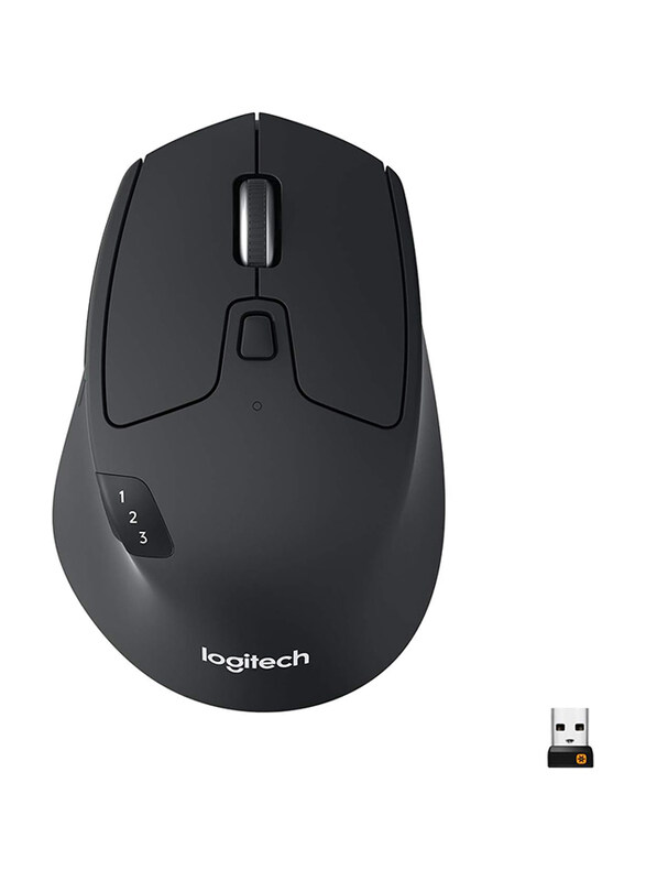 

Logitech M720 Triathlon Wireless Optical Mouse, Black