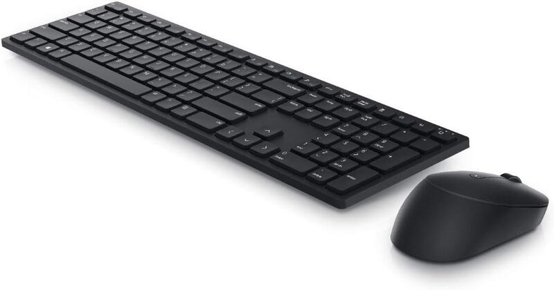 Dell KM5221W-KB+MS Wireless Keyboard and Mouse, Black
