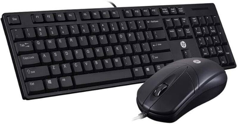 

HP K100 USB WIRED ULTRA SLIM KEY BOARD AND MOUSE COMBO,