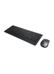 Lenovo Wireless Englsh/Arabic Keyboard & Mouse, 4X30H56797, Black