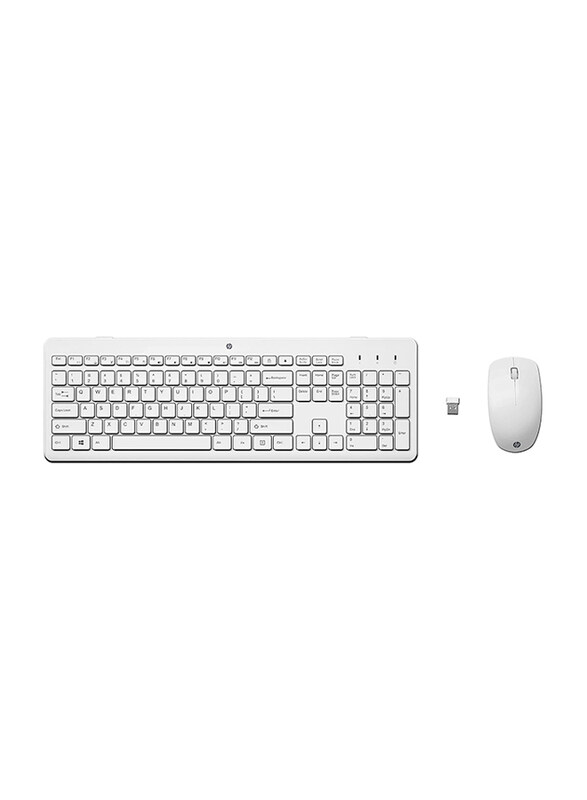 

HP 230 Wireless English Keyboard & Mouse Combo 1600 DPI, 3L1F0AA, White