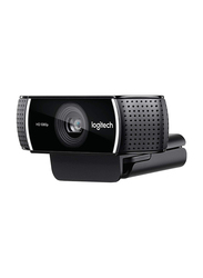 Logitech C922 Pro Stream Webcam HD 1080p, Black