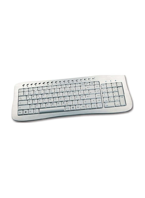 Speedlink Ultra Flat Metal English Keyboard, SL-6465-US, White