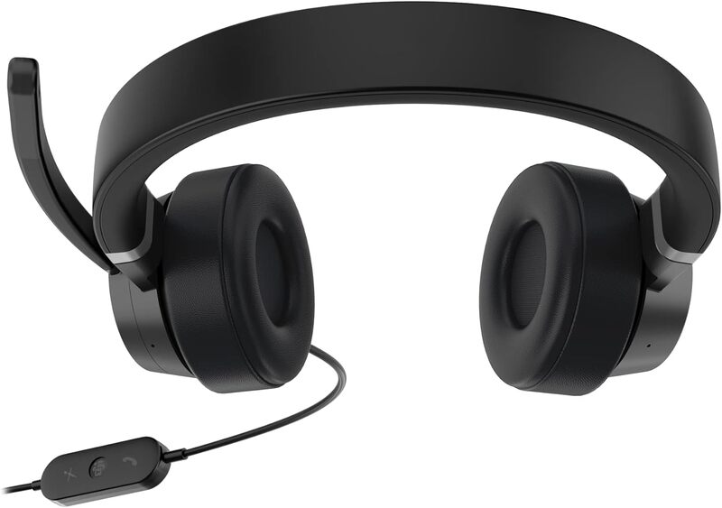 Lenovo Go Wired ANC Headphones Wired Headband Car/Home Office USB Type C Black 4XD1C99223