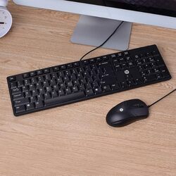 HP K100 USB WIRED ULTRA SLIM KEY BOARD AND MOUSE COMBO,