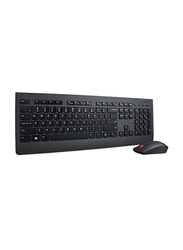 Lenovo UltraSlim Plus Wireless English/Arabic Keyboard & Mouse, Black