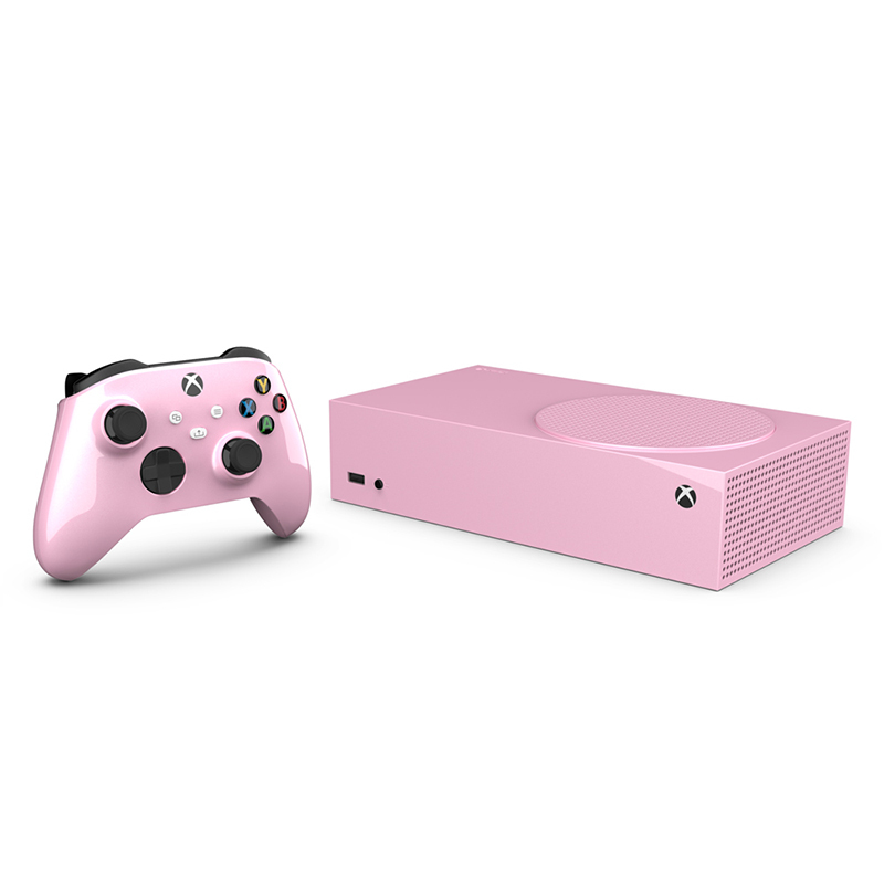 

Merlin Craft Microsoft Xbox Series S Gaming Console, Pink Metallic