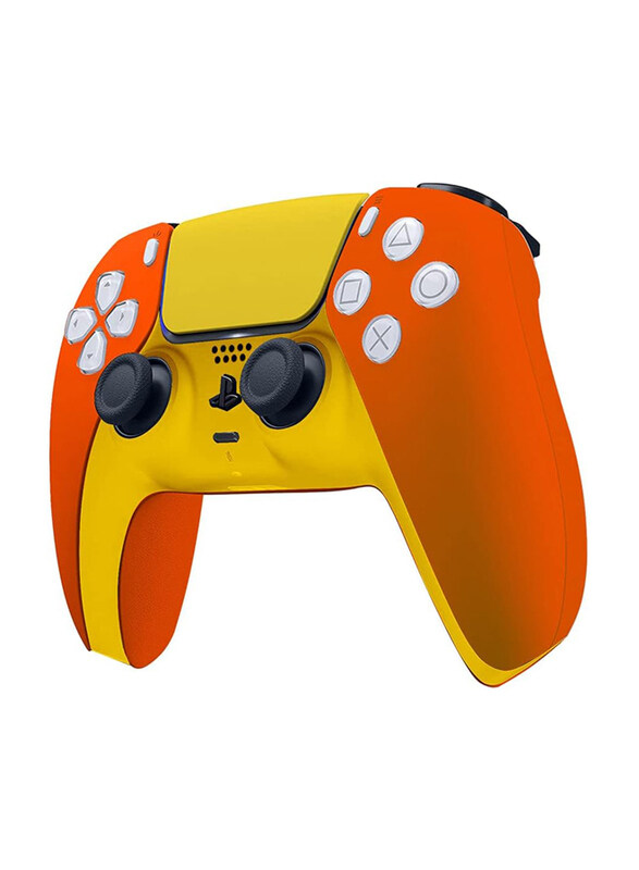 

Merlin Craft Customized Dual Sense Gaming Controller for PlayStation PS5, Tangerine Yellow