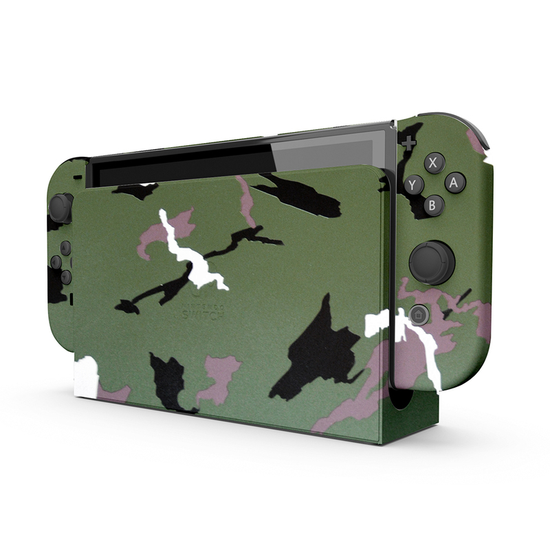 Merlin Craft Customized Nintendo Switch OLED Camouflage