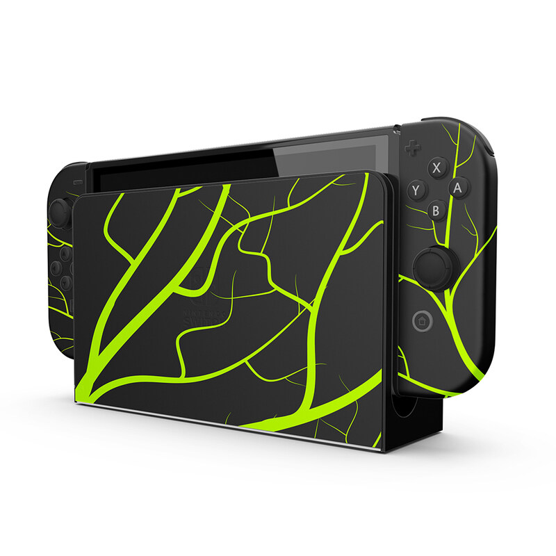 Merlin Craft Customized Nintendo Switch OLED Green Thunder