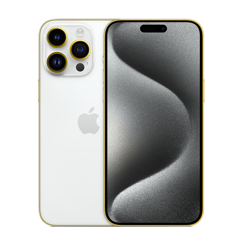 MERLIN CRAFT IPHONE 15 PRO MAX 512GB EDGE OF GOLD WHITE TITANIUM