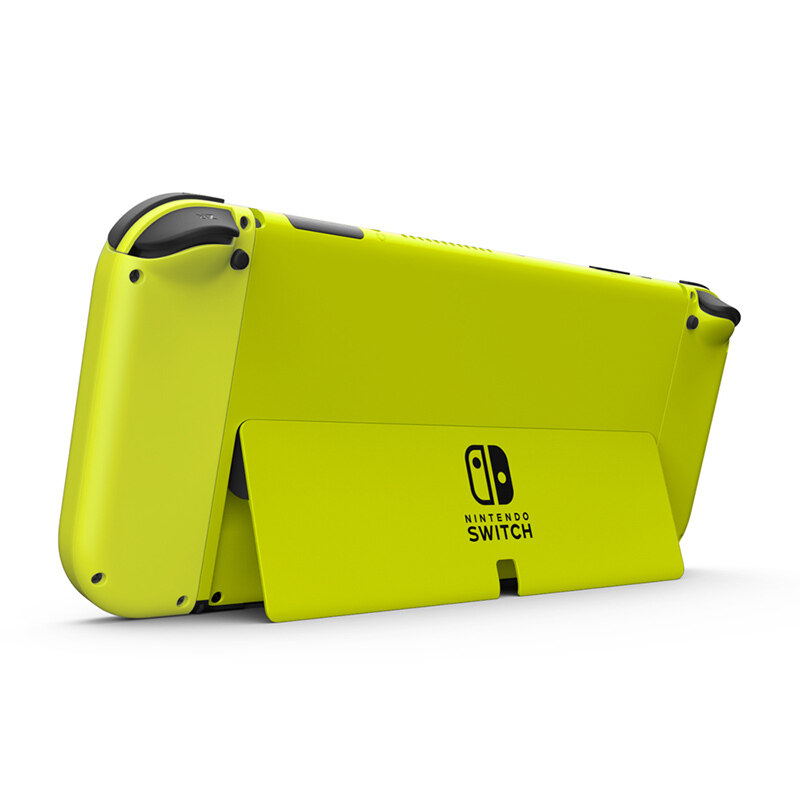 Merlin Craft Customized Nintendo Switch OLED Neon Yellow