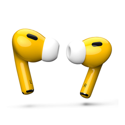 MERLIN CRAFT APPLE AIRPOD PRO GEN 2 TYPE C YELLOW GLOSSY