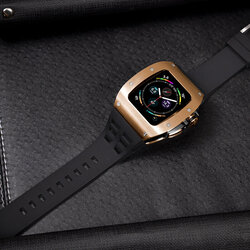 Merlin Craft Customized Case for Apple Watch S8/S7 45mm C1 Rose Gold with Black