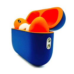 ميرلين كرافت أبل إيربود برو جين 2 النوع سي كومبو أزرق نيون برتقالي