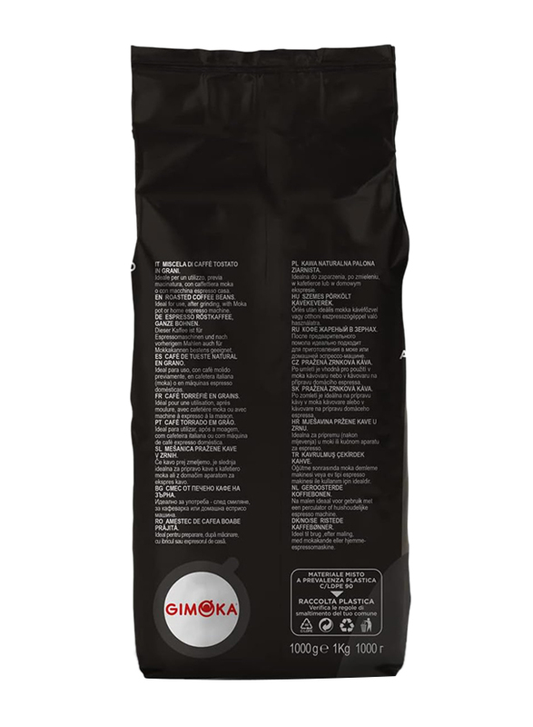 Gimoka Aroma Classico Whole Roasted Coffee Beans, 1 Kg