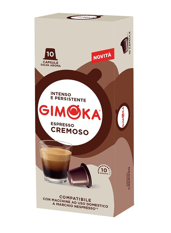 

Gimoka Nespresso Cremoso Coffee, 10 Capsules, 55g
