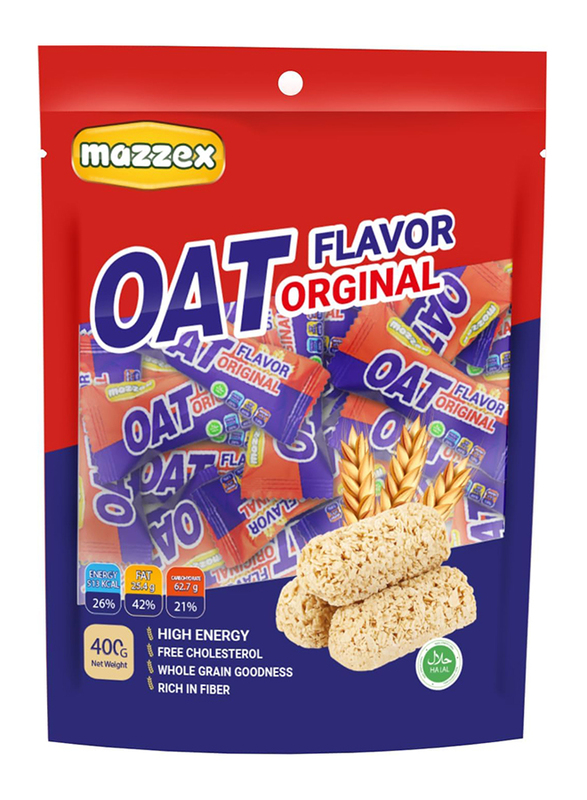 Mazzex Oat Choco Original Flavour Cereal Bars, 400g