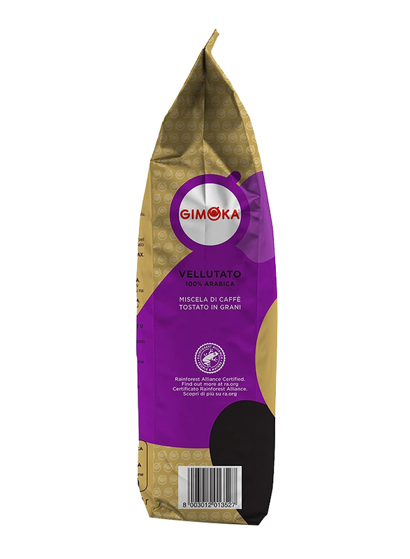 Gimoka Vellutato 100% Arabica Whole Roasted Coffee Beans, 1 Kg