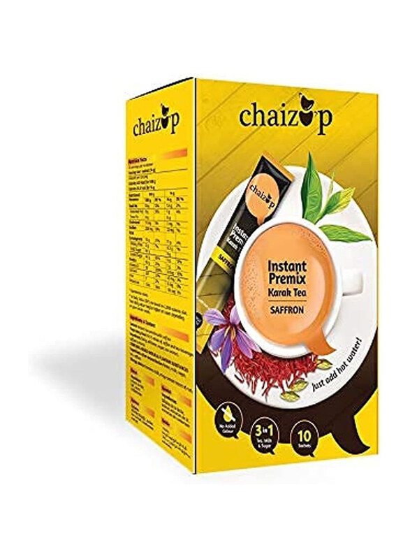 

Chaizup 3-in-1 Instant Premix Saffron Karak Tea, 10 Sachets, 200g