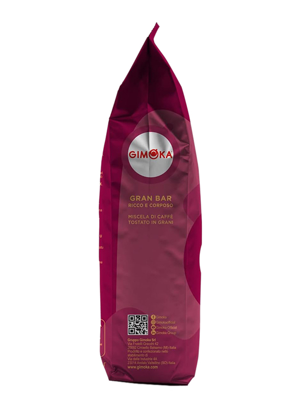 Gimoka Gran Bar Whole Roasted Coffee Beans, 1 Kg