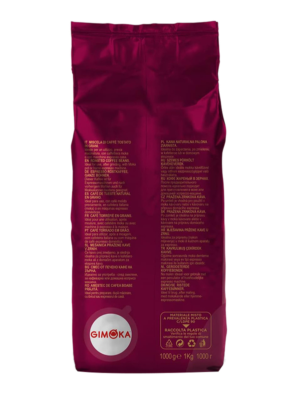 Gimoka Gran Bar Whole Roasted Coffee Beans, 1 Kg