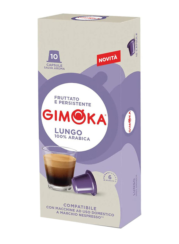 

Gimoka Lungo Arabica Italian Coffee, 10 Capsules, 200g
