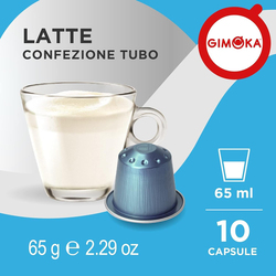 Gimoka Latte Aluminium Coffee Capsules, 10 Capsules