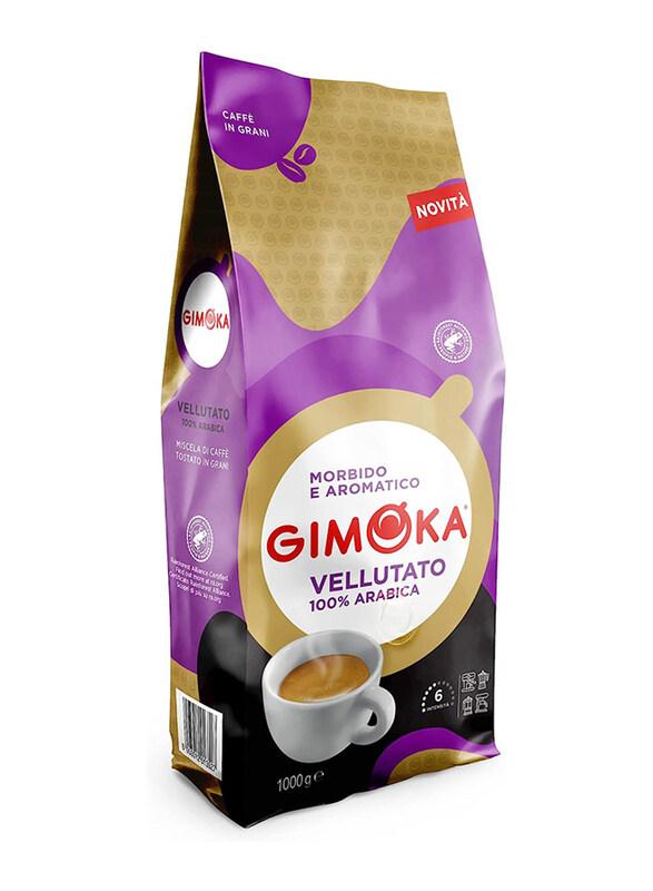 

Gimoka Vellutato 100% Arabica Whole Roasteed Coffee Beans, 1 Kg