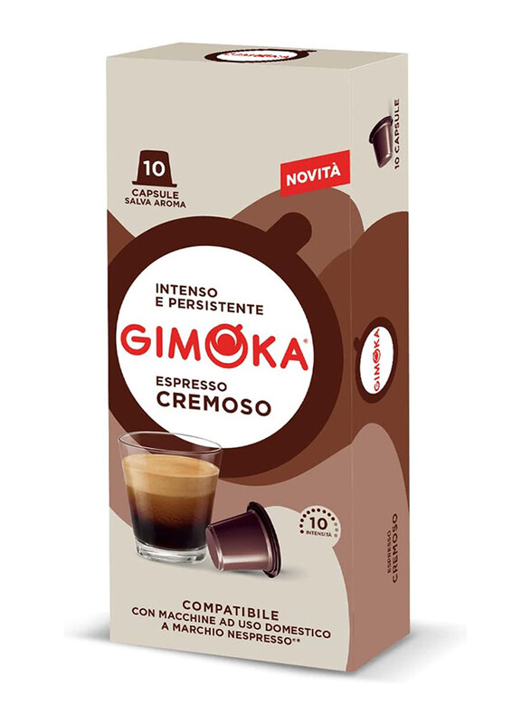 

Gimoka Nespresso Cremoso Coffee Capsule, 10 Capsules, 55g