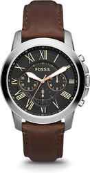 Fossil Leather Mens Quartz Watch,FS4813