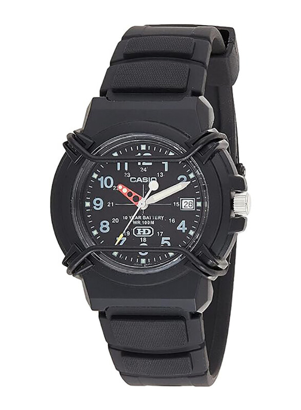 

Casio Analog Watch for Men with Resin Band, Water Resistant, HDA-600B-1BVEF, Black