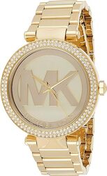 Michael Kors Goldtone Parker Watch with MK Logo On Dial,MK5784