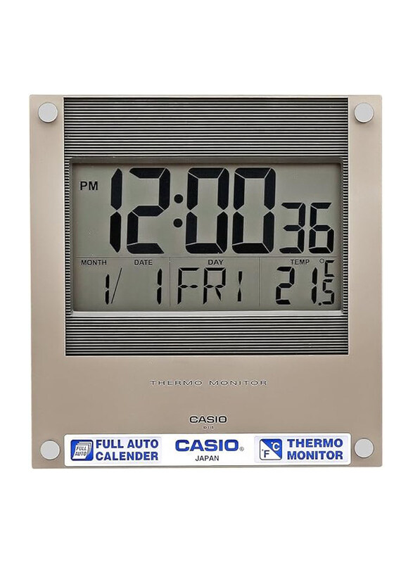 

Casio Digital Wall Clock, ID-11S-1DF, Grey