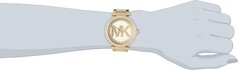 Michael Kors Goldtone Parker Watch with MK Logo On Dial,MK5784