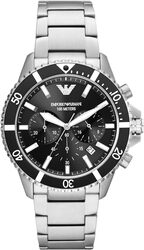  Emporio Armani Men's Dress Watch with Stainless Steel, Silicone, or Leather Band