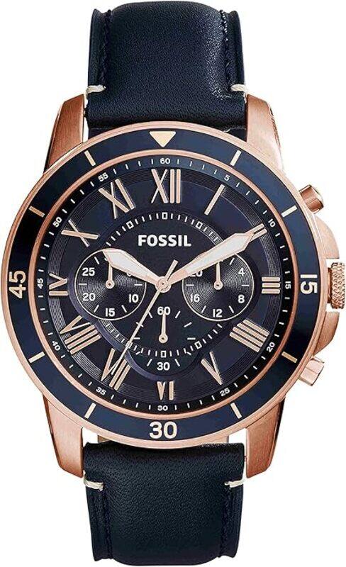

Fossil Men's Grant Sport Stainless Steel and Leather Chronograph Quartz Watch