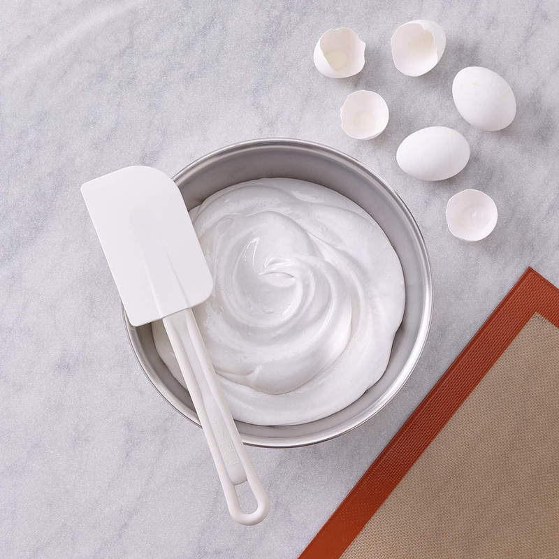 Paderno World Cuisine 13.75-inch Plastic Mixing Bowl Spatula, White