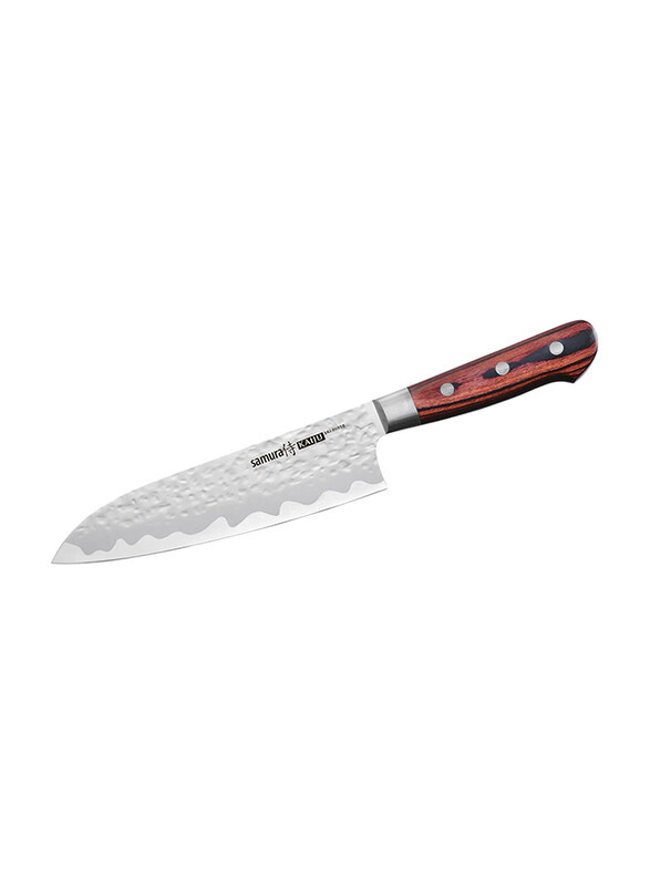 

Samura 180mm Kaiju Santoku Knife, Silver/Brown
