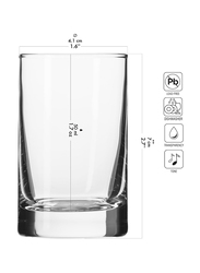 Krosno 50ml 12-Piece Set Vodka Glass, Transparent